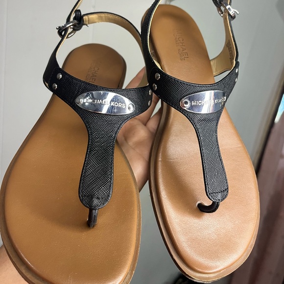 Shoes - semi new black sandals